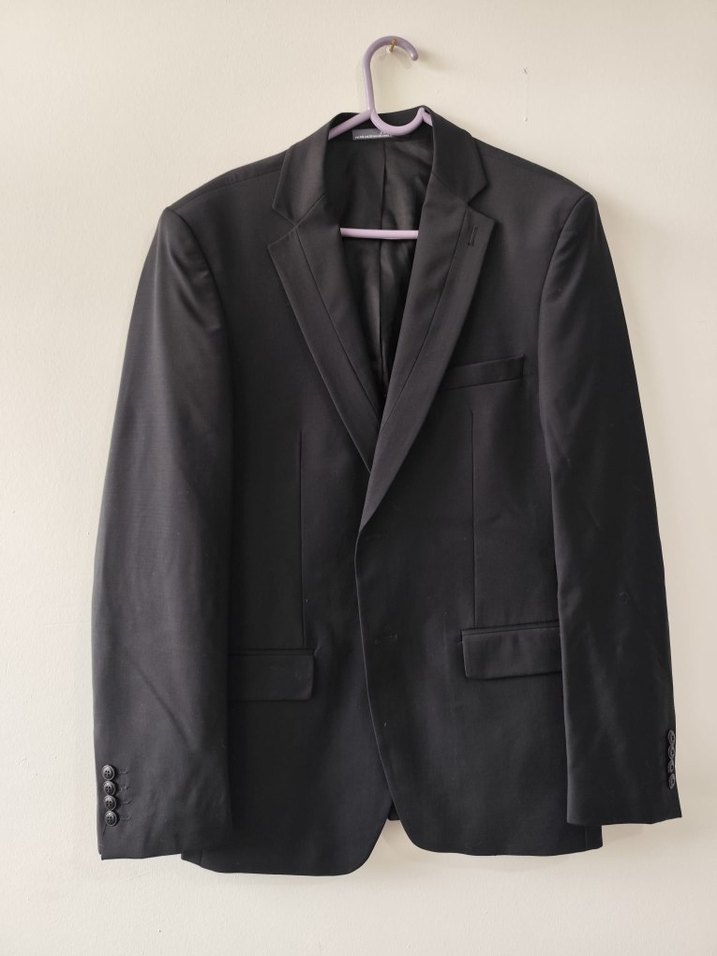 Düğmeli Siyah Erkek Takım Ceketi - Görsel 2