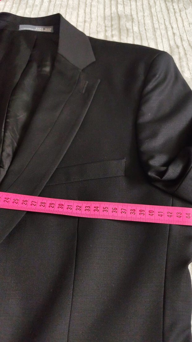 Düğmeli Siyah Erkek Takım Ceketi - Görsel 4