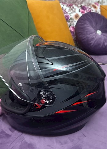 S beden AGV Siyah Biker Motosiklet Kaskı - Görsel 3