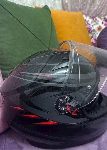 S beden AGV Siyah Biker Motosiklet Kaskı - Görsel 5