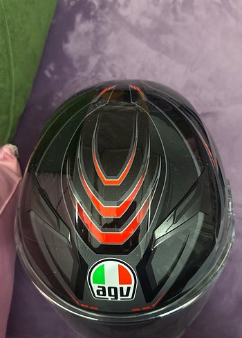 S beden AGV Siyah Biker Motosiklet Kaskı - Görsel 6