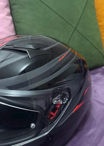 S beden AGV Siyah Biker Motosiklet Kaskı - Görsel 7
