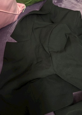 Addax Siyah Süet Midi Ceket - Görsel 5