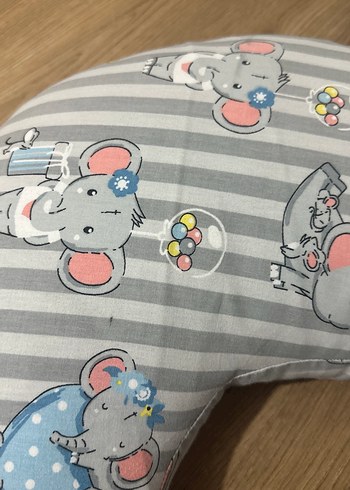 Gri Desenli Emzirme ve Hamilelik Yastığı - Görsel 5