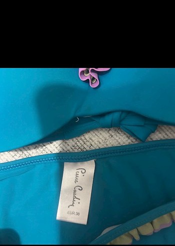 Mavi Renkli Fırfırlı Strappy Bikini - Görsel 6