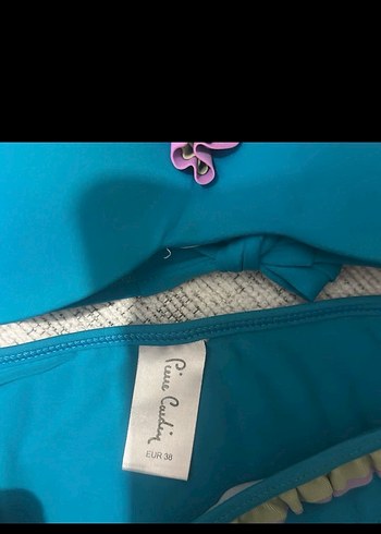 Mavi Renkli Fırfırlı Strappy Bikini - Görsel 2