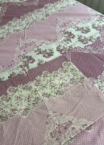 Pembe Çiçek Desenli yorgan kılıfı - Görsel 6