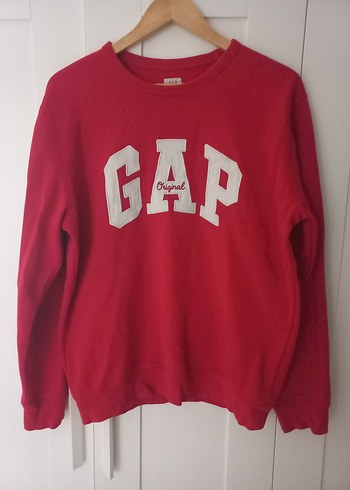 Kırmızı GAP Baskılı Kadın Sweatshirt