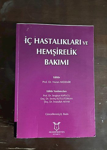 İç Hastalıkları ve Hemşirelik Bakımı Kitabı