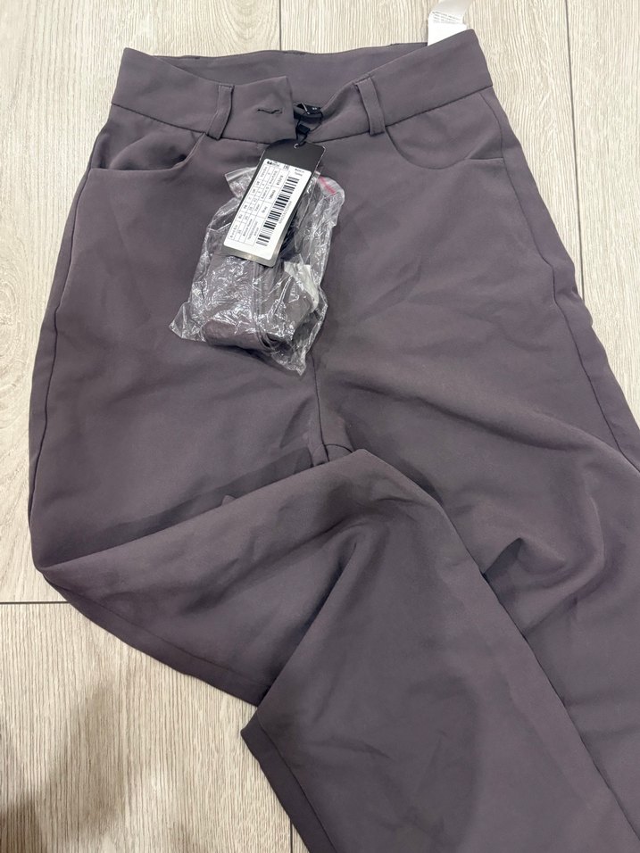 Kemerli Kahverengi Kadın Kumaş Pantolon - Görsel 3