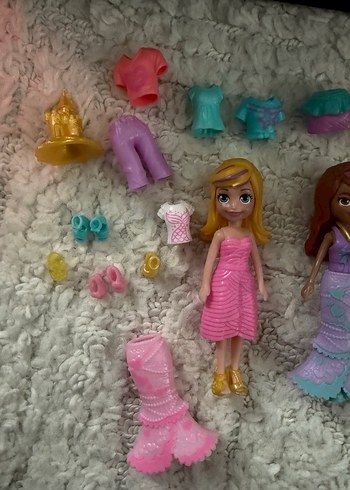 Pastel Renkli Oyuncak Bebek ve Giysi Seti - Görsel 3