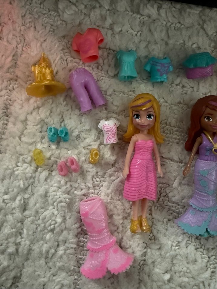 Pastel Renkli Oyuncak Bebek ve Giysi Seti - Görsel 3