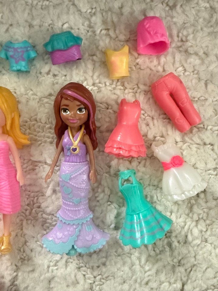 Pastel Renkli Oyuncak Bebek ve Giysi Seti - Görsel 4