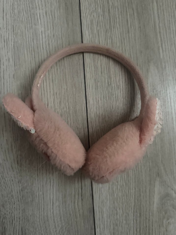 Pembe Nakışlı Kürklü Tavşan Taç - Görsel 3