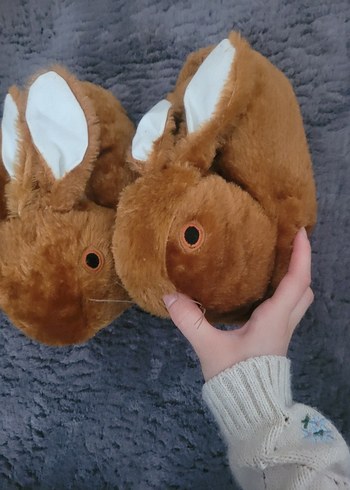 Tavşan Figürlü Sıcak Ev Terliği - Görsel 2