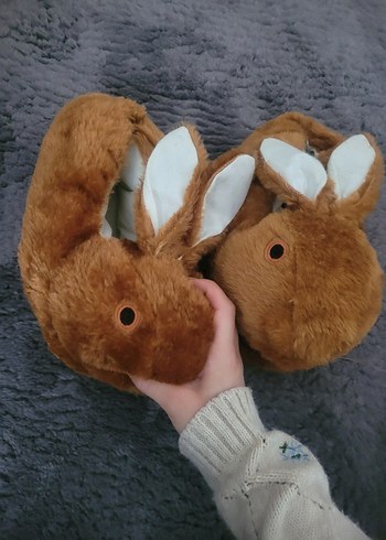 Tavşan Figürlü Sıcak Ev Terliği - Görsel 4