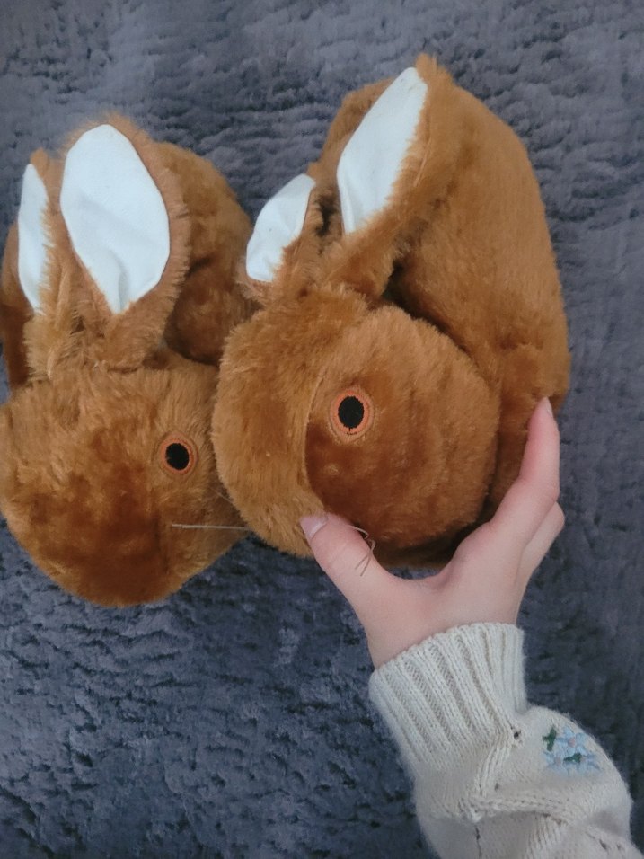 Tavşan Figürlü Sıcak Ev Terliği - Görsel 2