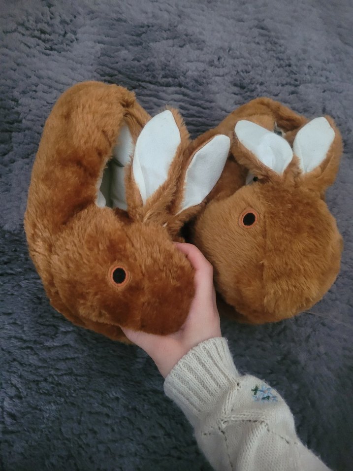 Tavşan Figürlü Sıcak Ev Terliği - Görsel 4