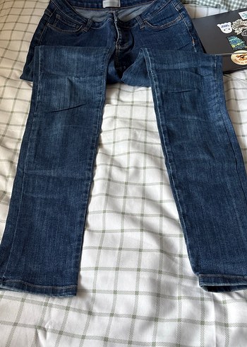 38 Beden Mudo Kadın Mavi Denim Regular Fit Jean