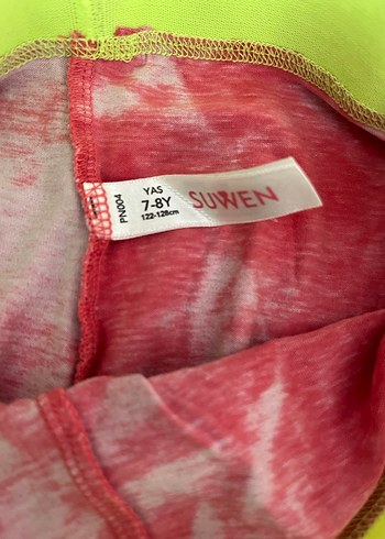 Renkli Tie-Dye Desenli Pembe Çocuk Atlet Takımı - Görsel 2