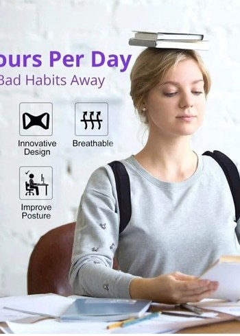 Siyah Ayarlanabilir Duruş Korsesi - Görsel 3