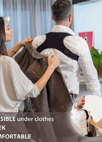 Siyah Ayarlanabilir Duruş Korsesi - Görsel 2