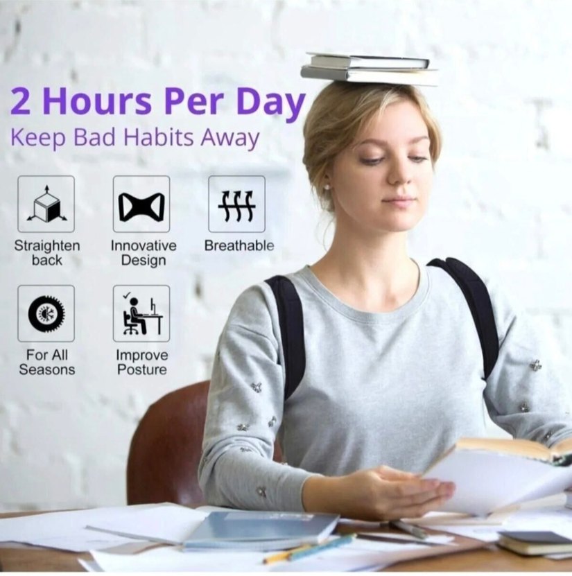 Siyah Ayarlanabilir Duruş Korsesi - Görsel 3