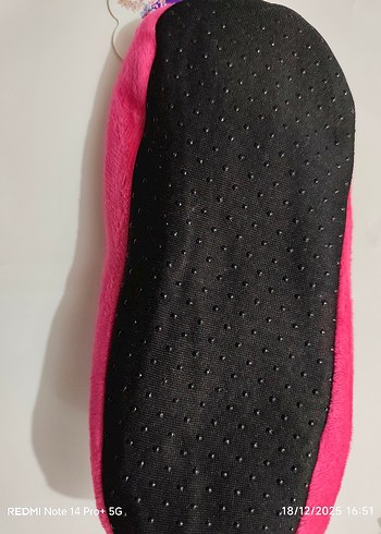 Kızlar için Renkli Bağlamalı Desen Sıcak Terlik - Görsel 3