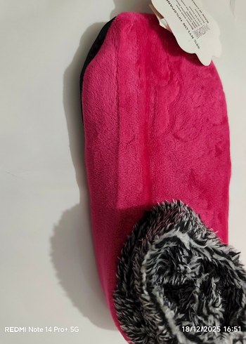 Kızlar için Renkli Bağlamalı Desen Sıcak Terlik - Görsel 2