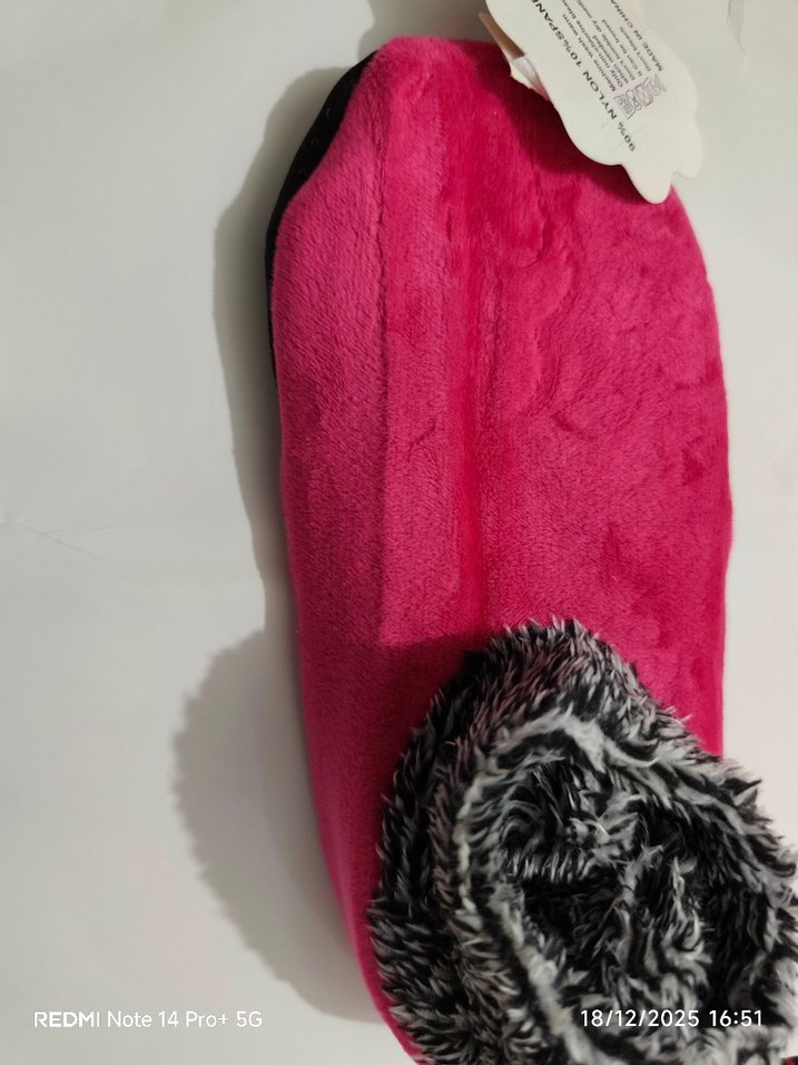 Kızlar için Renkli Bağlamalı Desen Sıcak Terlik - Görsel 2