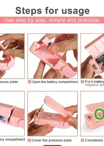 Pastel Pembe Mini sızdırmazlık - Görsel 5