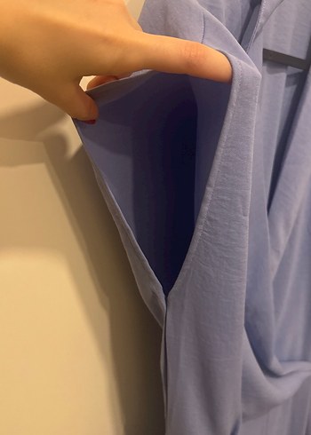 Mor-mavi arası  V Yaka Tulum - Görsel 3