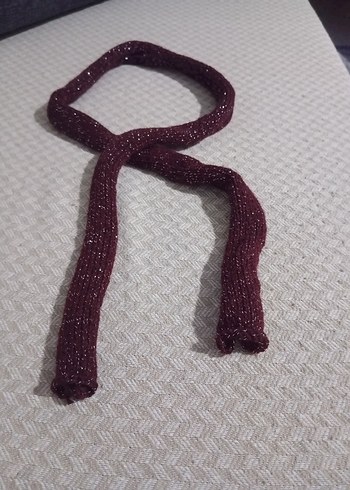 Gri Siyah Çizgili Örgü Kadın Şal - Görsel 6