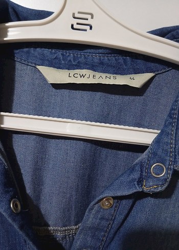 Düğmeli Mavi Hamile Kot Gömlek - Görsel 3