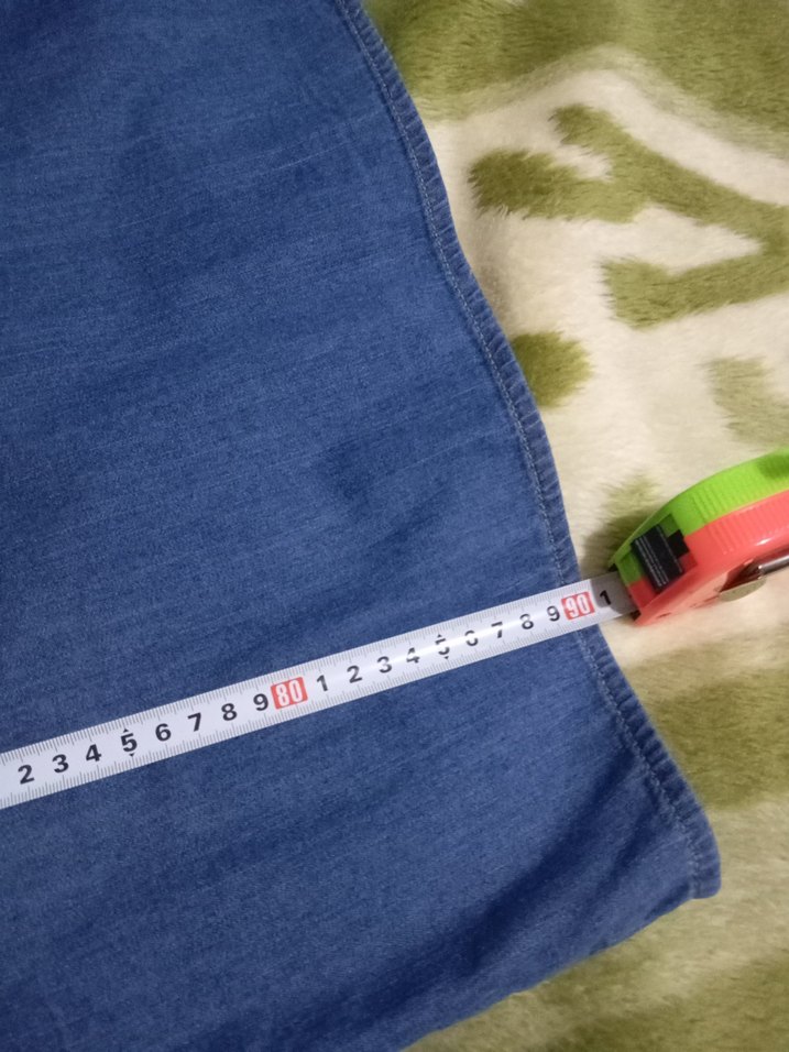 Düğmeli Mavi Hamile Kot Gömlek - Görsel 5