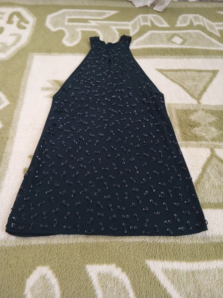 Nakışlı Siyah Triko Kadın bluz - Görsel 2