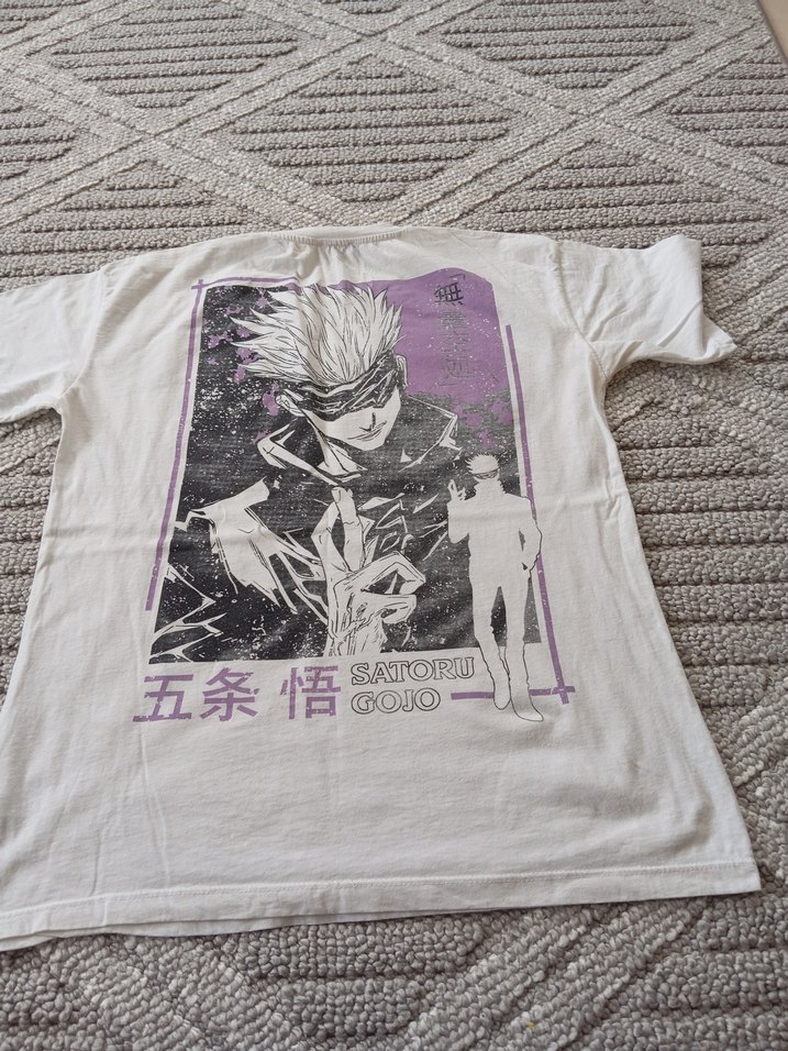 Beyaz Kısa baskılı tişört - Görsel 2