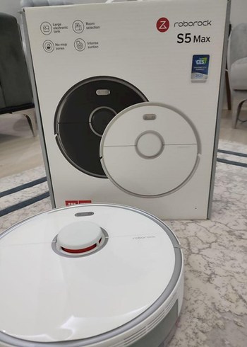Roborock S5 Max Akıllı Robot Süpürge Beyaz