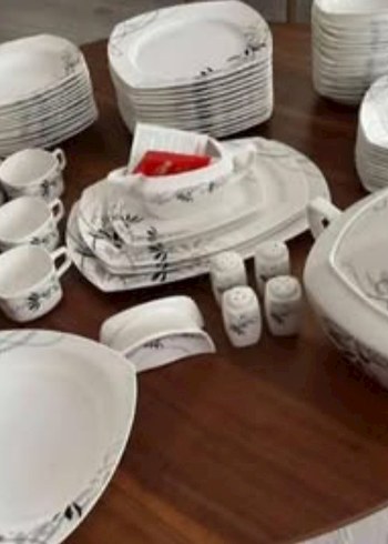 Schafer Kare Porselen Yemek Takımı