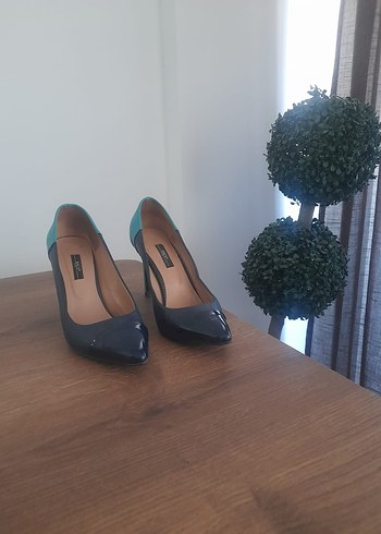 Klasik Mavi Tokalı Stiletto Lacivert ana rengi - Görsel 2