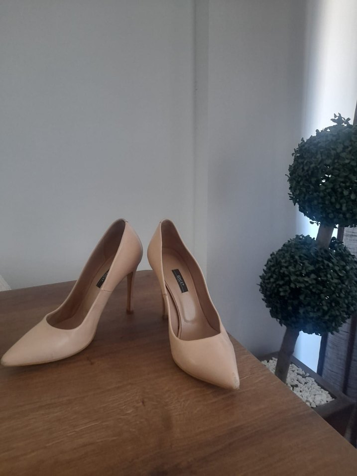 Bej Kadın Stiletto - Modern Klasik - Görsel 2