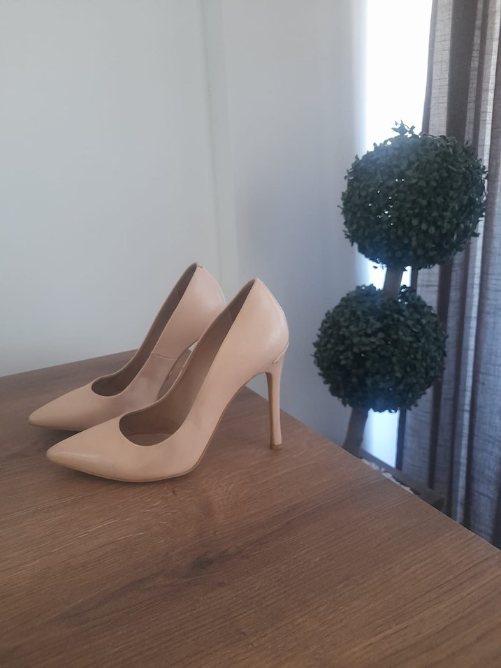 Bej Kadın Stiletto - Modern Klasik - Görsel 3