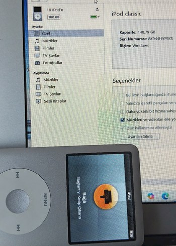 Apple ipod Classic 7.nesil 160gb A1238 MC293LL | Gardrops