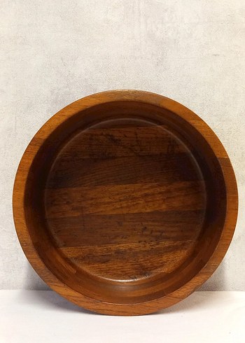 Vintage İskandinav Ahşap  Büyük Boy Kase - Görsel 3