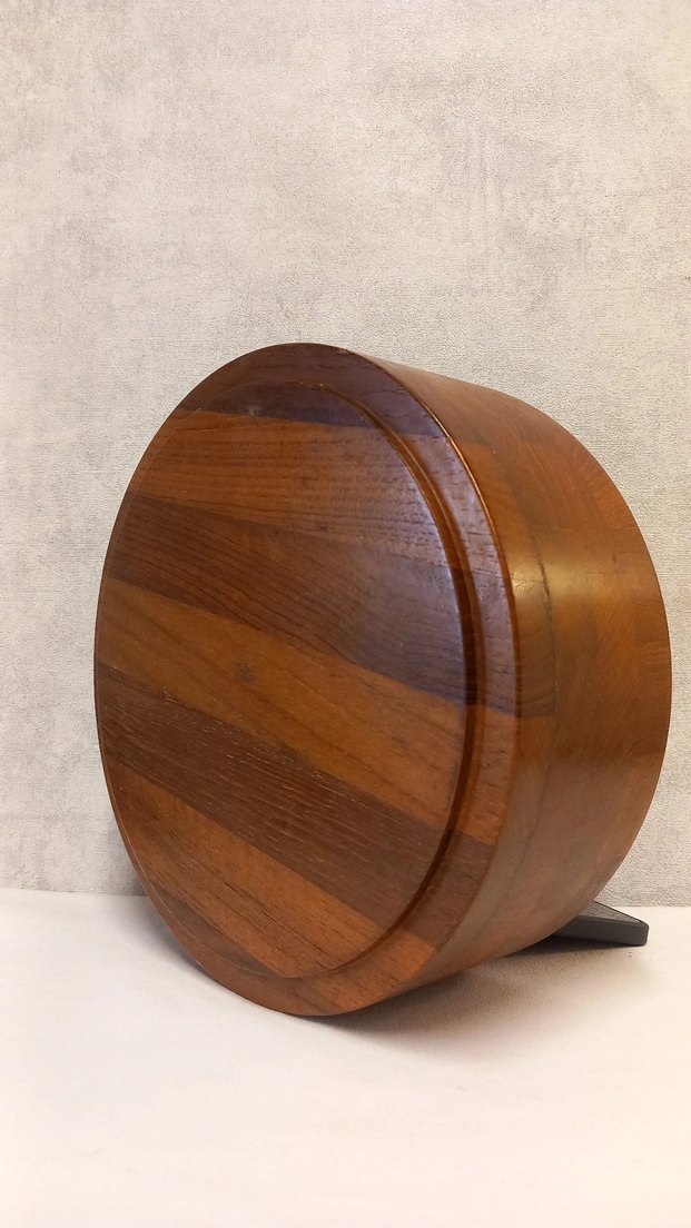 Vintage İskandinav Ahşap  Büyük Boy Kase - Görsel 2