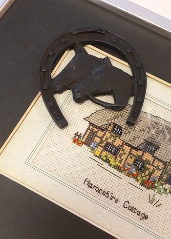 Vintage Nal Ve At Tasarım Duvar Dekorasyonu - Görsel 3