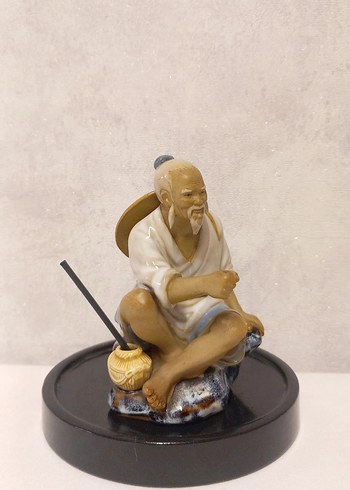 Antik Çin Shiwan Çamur Adam Biblo - Görsel 6