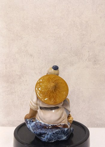 Antik Çin Shiwan Çamur Adam Biblo - Görsel 3