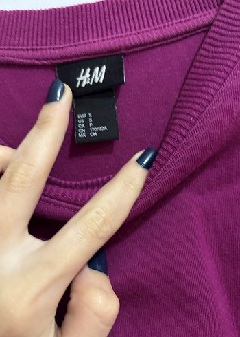 s Beden Mor Baskılı Kadın Sweatshirt