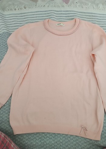 Koton Pembe Bisiklet Yaka Kadın Triko Kazak